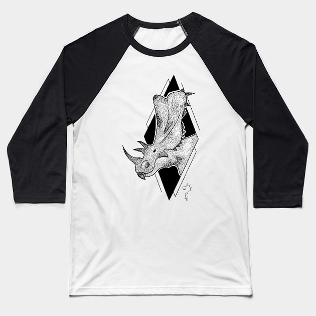 Chasmosaurus Baseball T-Shirt by Lugialagia